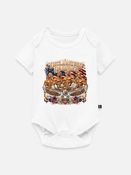 Erklärung der Gründerväter zum 4. Juli - Baby Premium Kurzarmbody - Weiß