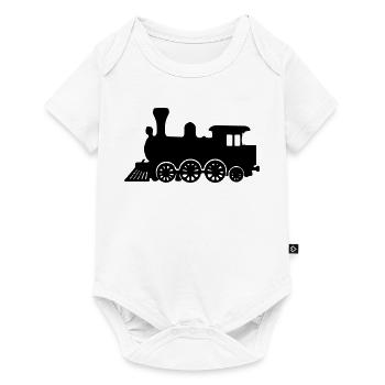 Train Locomotive - Baby Premium short-sleeve bodysuit - white - Front
