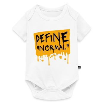 Définir le graphique sarcastique drôle normal - Body à manches courtes Premium Bébé - blanc - Devant