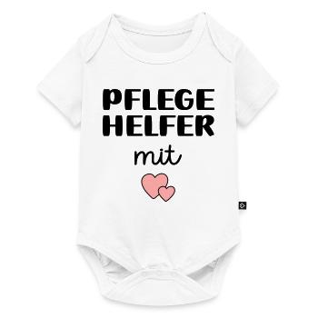 Pflegehelfer - Baby Premium Kurzarmbody - Weiß - Vorne