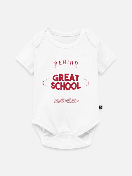 Schulhausmeister - Baby Premium Kurzarmbody - Weiß