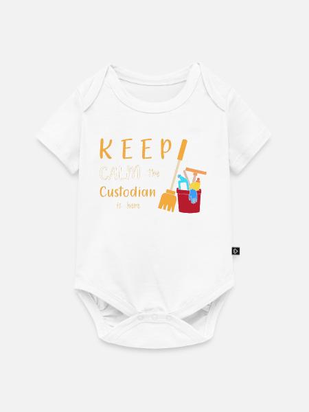 Schulhausmeister - Baby Premium Kurzarmbody - Weiß