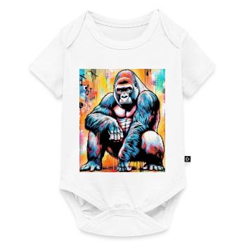 gorilla - Baby Premium short-sleeve bodysuit - white - Front