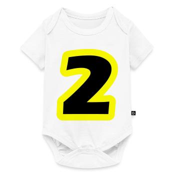 2 Number symbol - Baby Premium short-sleeve bodysuit - white - Front