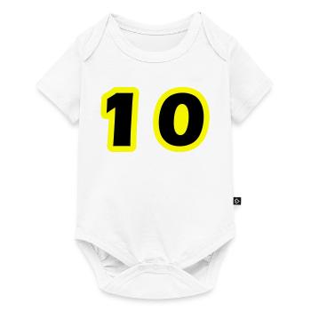 10 Symbole numérique - Body à manches courtes Premium Bébé - blanc - Devant