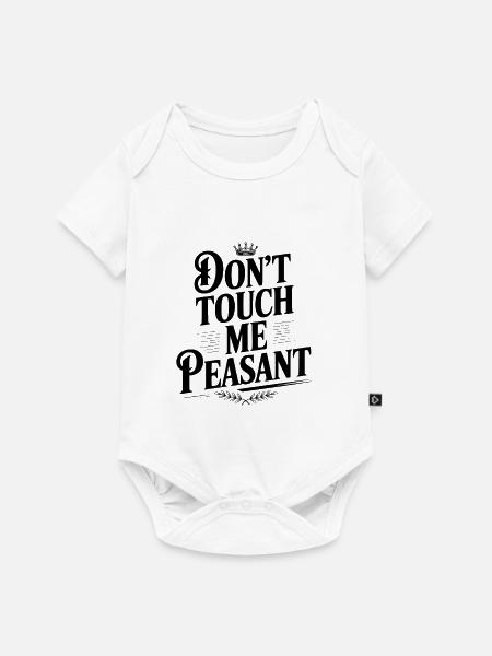 Fass mich nicht an, Bauer - Baby Premium Kurzarmbody - Weiß
