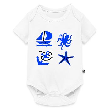 maritime - Baby Premium short-sleeve bodysuit - white - Front