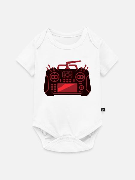 Drohnen Fernsteuerung Icon - Baby Premium Kurzarmbody - Weiß