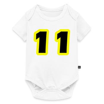 11 Number Symbol - Baby Premium short-sleeve bodysuit - white - Front