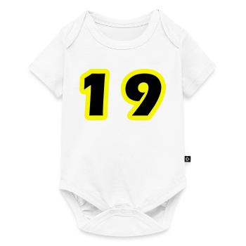 19 Number symbol - Baby Premium short-sleeve bodysuit - white - Front