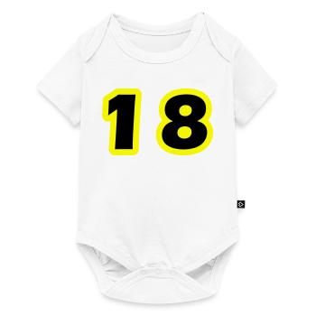 18 Number symbol - Baby Premium short-sleeve bodysuit - white - Front
