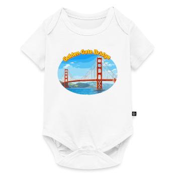 Illustration du pont Golden Gate - Body à manches courtes Premium Bébé - blanc - Devant