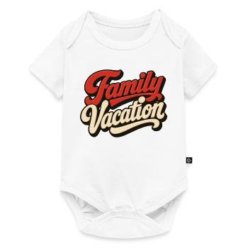Vacances en famille - Body à manches courtes Premium Bébé - blanc - Devant