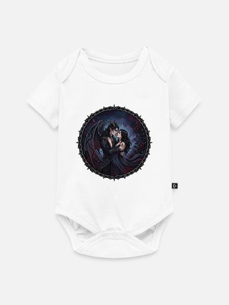 Dark Romance Fantasy  - Baby Premium Kurzarmbody - Weiß