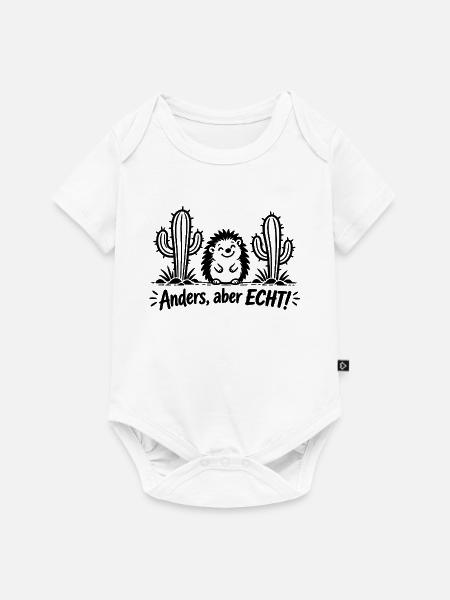 Anders, aber echt - Baby Premium Kurzarmbody - Weiß