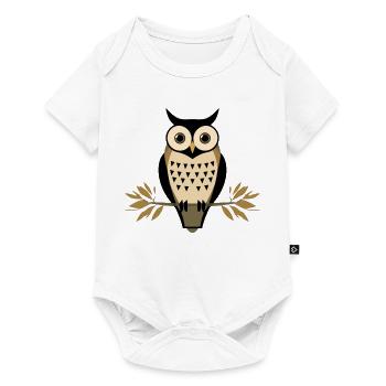 Urban Owl Nature Symbol Streetwear - Baby Premium short-sleeve bodysuit - white - Front
