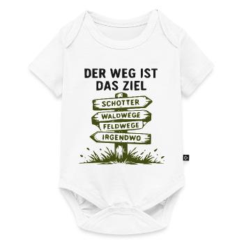 Wegweiser der Wege – Wald und Feld - Baby Premium Kurzarmbody - Weiß - Vorne