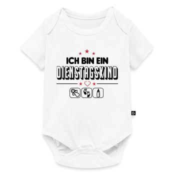 Dienstagskind Geboren am Dienstag Baby Säugling - Baby Premium Kurzarmbody - Weiß - Vorne