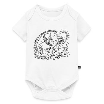 Plus je prends le risque d'être moi même, Plus ma  - Body à manches courtes Premium Bébé - blanc - Devant