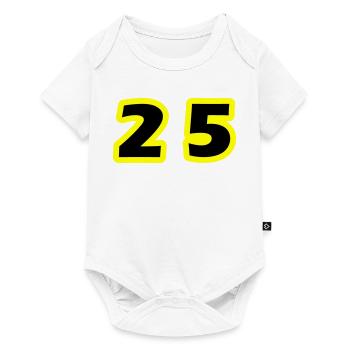25 Symbole numérique - Body à manches courtes Premium Bébé - blanc - Devant