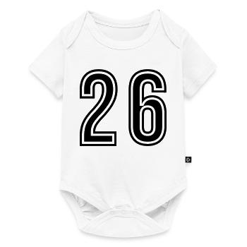 26 Number symbol - Baby Premium short-sleeve bodysuit - white - Front