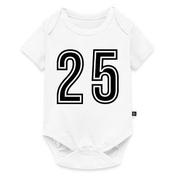 25 Symbole numérique - Body à manches courtes Premium Bébé - blanc - Devant