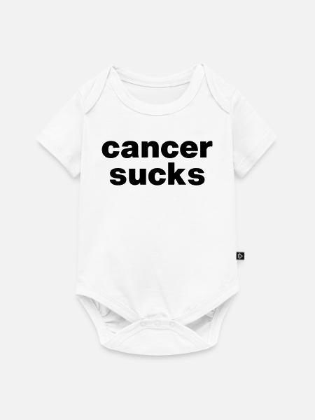 cancer sucks - Baby Premium Kurzarmbody - Weiß