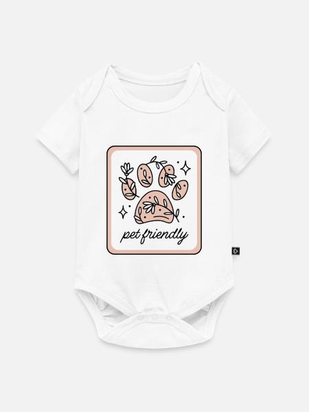 Haustierfreundlich - Baby Premium Kurzarmbody - Weiß