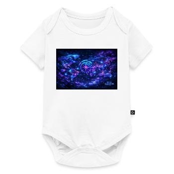 world_map_arcane_neon - Body à manches courtes Premium Bébé - blanc - Devant