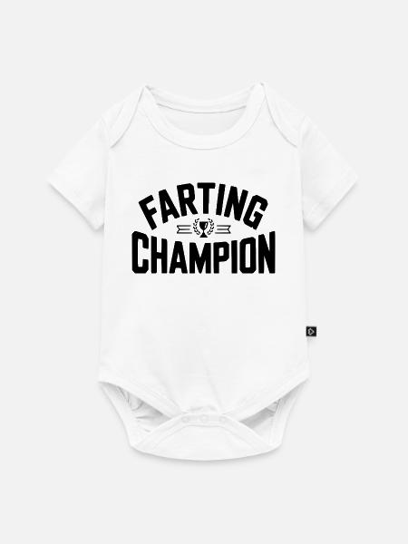 Furz-Champion - Baby Premium Kurzarmbody - Weiß