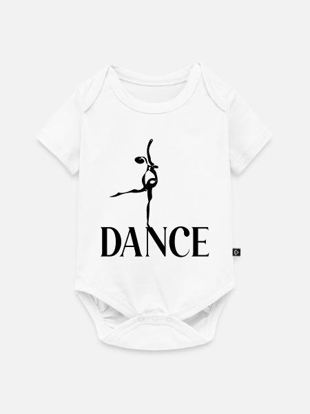 Ballerina-Tanztanz - Baby Premium Kurzarmbody - Weiß
