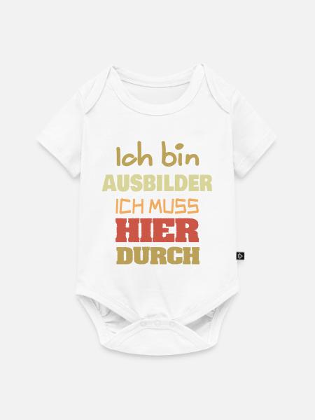 Geschenk für Ausbilder - Baby Premium Kurzarmbody - Weiß
