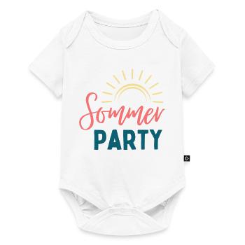 Logo Sunbeam de la fête d’été - Body à manches courtes Premium Bébé - blanc - Devant