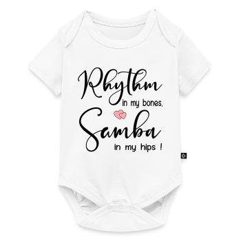 Samba Rhythm Dancing - Baby Premium short-sleeve bodysuit - white - Front