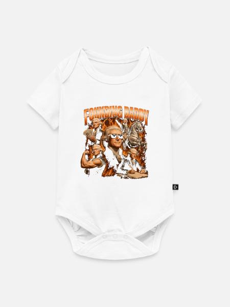 Gründervater Thomas Jefferson, 4. Juli - Baby Premium Kurzarmbody - Weiß