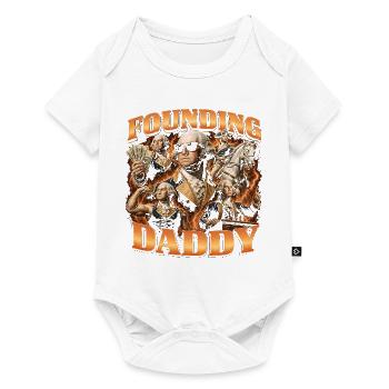 Founding Father George Washington, July 4 - Baby Premium short-sleeve bodysuit - white - Front