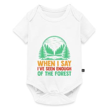 Hiking Mountain Trail Backpacking Outdoors Poaching - Baby Premium short-sleeve bodysuit - white - Front