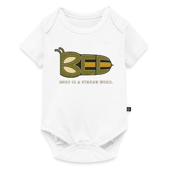 BEE – Busy Is a Strong Word - Baby Premium short-sleeve bodysuit - white - Front