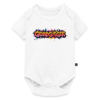 Grundgütger Graffiti Neon-Explosion - Baby Premium Kurzarmbody - Weiß - Vorne