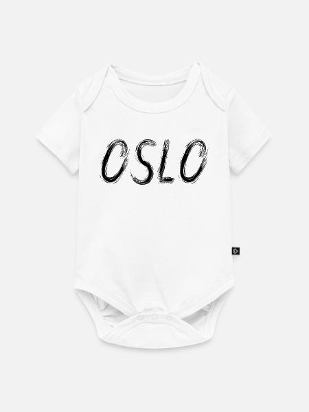 Oslo im schwarzen städtischen Busch - Baby Premium Kurzarmbody - Weiß