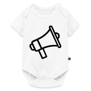 mégaphone - Body à manches courtes Premium Bébé - blanc - Devant