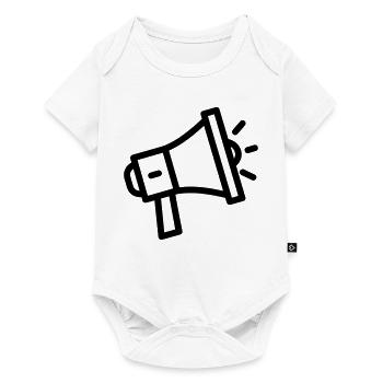 mégaphone - Body à manches courtes Premium Bébé - blanc - Devant