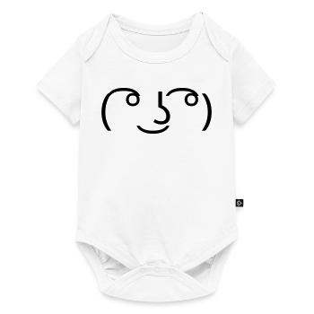 Émoticon Lenny Face ( ͡° ͜ʖ ͡°) Meme - Body à manches courtes Premium Bébé - blanc - Devant