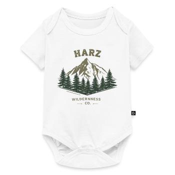 Harz Wilderness Co. | Vintage Mountain - Baby Premium short-sleeve bodysuit - white - Front