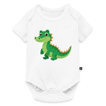 Baby alligator - Baby Premium short-sleeve bodysuit - white - Front