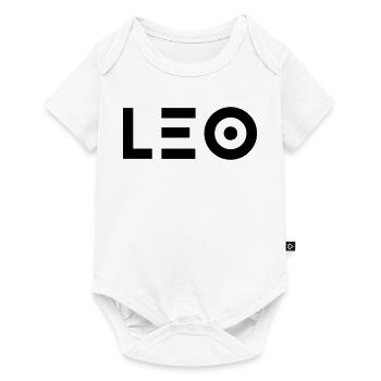 Prénom Leo - Body à manches courtes Premium Bébé - blanc - Devant