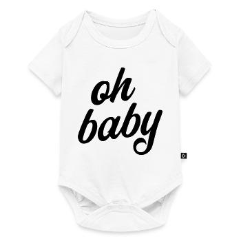 Oh Baby Saying Pregnancy T-Shirt - Baby Premium short-sleeve bodysuit - white - Front