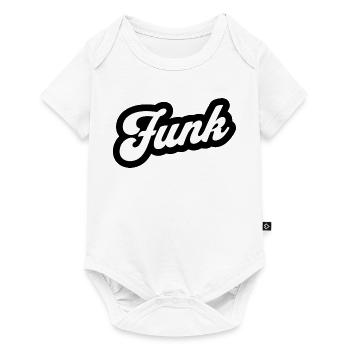 Funk Retro Script - Body à manches courtes Premium Bébé - blanc - Devant