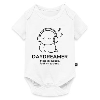Day Dreamer – Mind in Clouds | Cozy Music Mood - Baby Premium Kurzarmbody - Weiß - Vorne