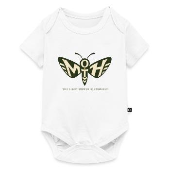 MOTH – La lumière semblait raisonnable - Body à manches courtes Premium Bébé - blanc - Devant